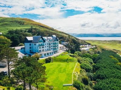 Elevated view of Trefeddian Hotel