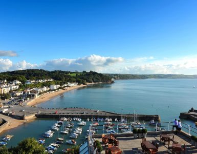 View of St Brides Bay, Pembrokeshire Coast from St Brides Spa Hotel